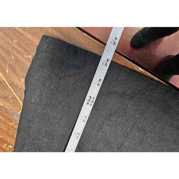 Black Linen Dress Top Size Large - Picture 8 of 8